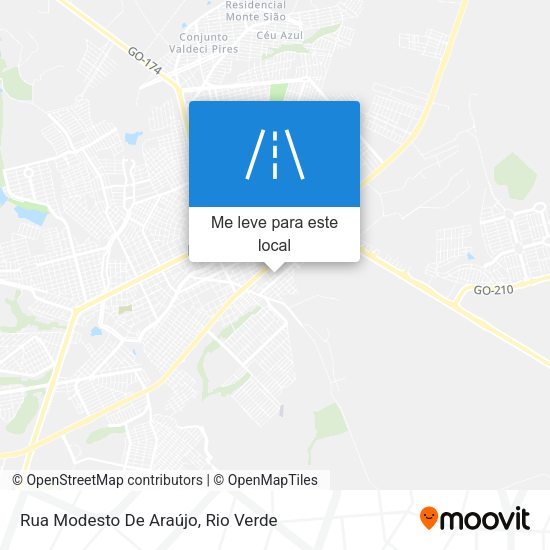 Rua Modesto De Araújo mapa