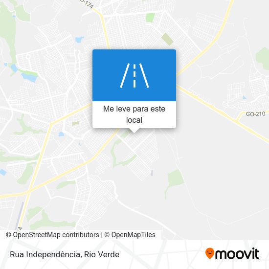 Rua Independência mapa