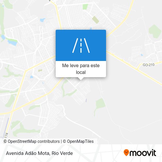 Avenida Adão Mota mapa