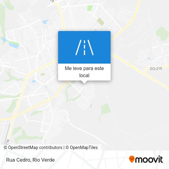 Rua Cedro mapa