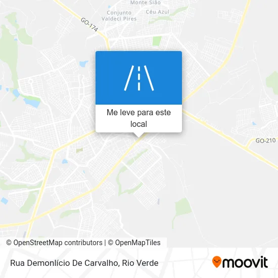 Rua Demonlício De Carvalho mapa