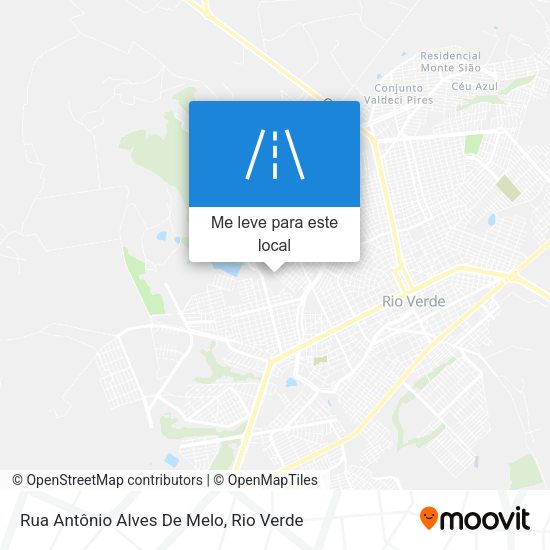 Rua Antônio Alves De Melo mapa