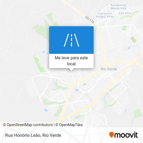 Rua Honório Leão mapa