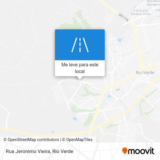 Rua Jeronimo Vieira mapa