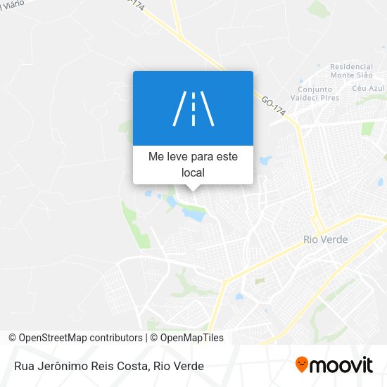 Rua Jerônimo Reis Costa mapa