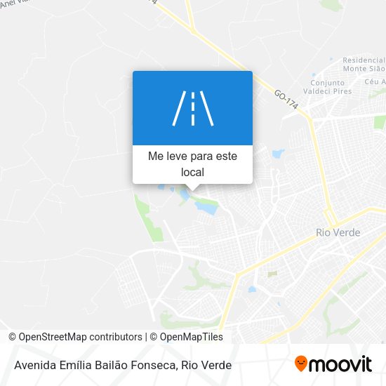Avenida Emília Bailão Fonseca mapa