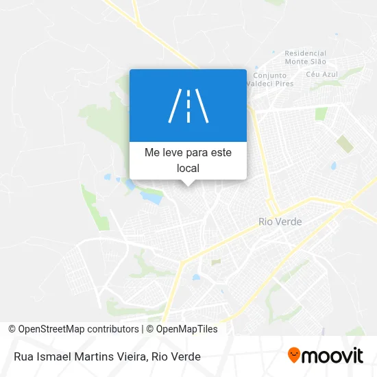 Rua Ismael Martins Vieira mapa