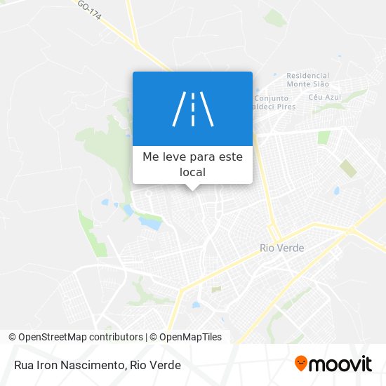 Rua Iron Nascimento mapa