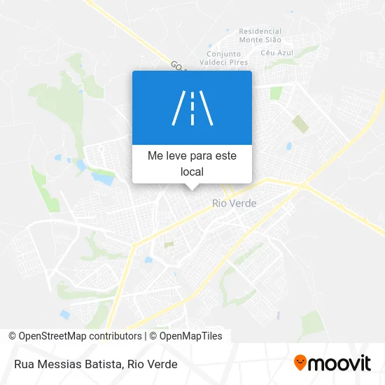 Rua Messias Batista mapa
