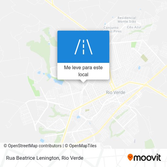 Rua Beatrice Lenington mapa