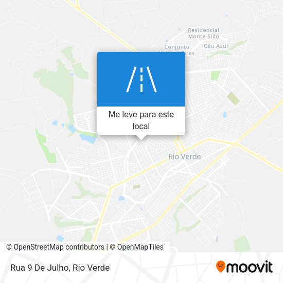Rua 9 De Julho mapa