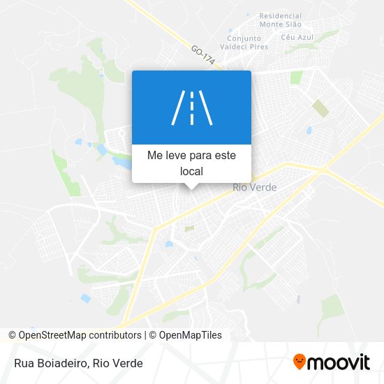 Rua Boiadeiro mapa