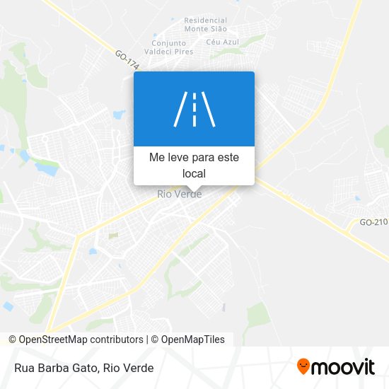 Rua Barba Gato mapa