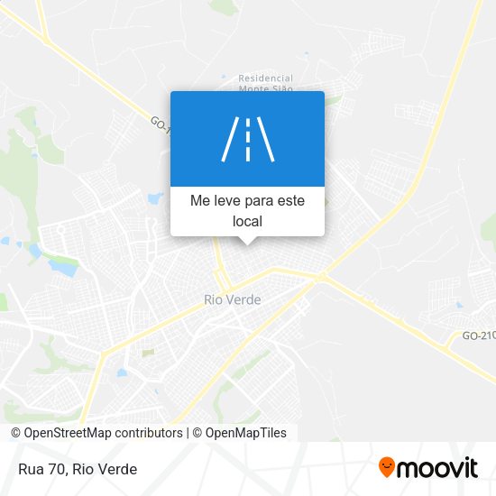 Rua 70 mapa