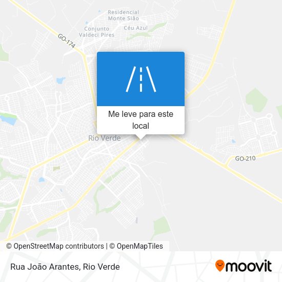 Rua João Arantes mapa