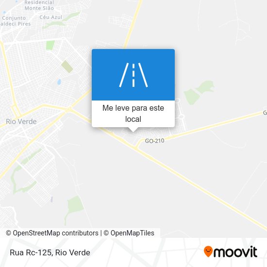 Rua Rc-125 mapa