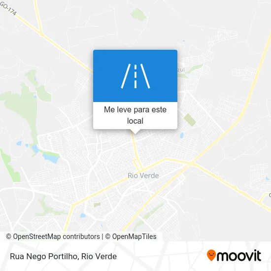 Rua Nego Portilho mapa
