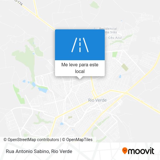 Rua Antonio Sabino mapa