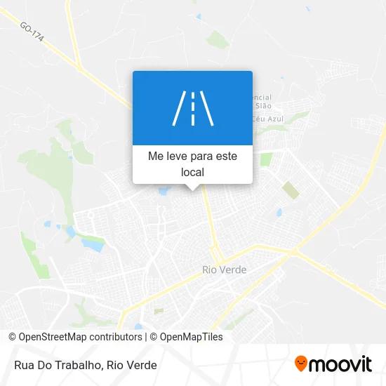 Rua Do Trabalho mapa