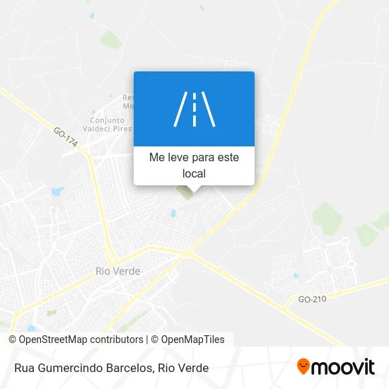 Rua Gumercindo Barcelos mapa