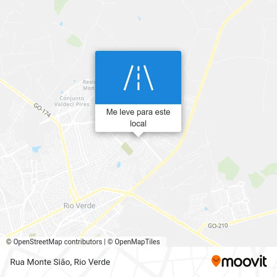 Rua Monte Sião mapa