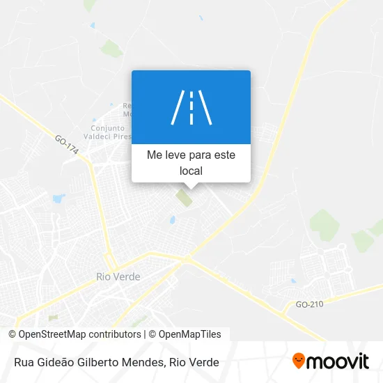 Rua Gideão Gilberto Mendes mapa