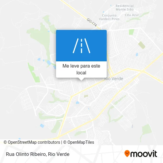 Rua Olinto Ribeiro mapa