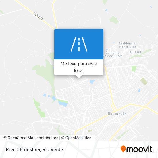 Rua D Ernestina mapa