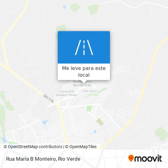 Rua Maria B Monteiro mapa