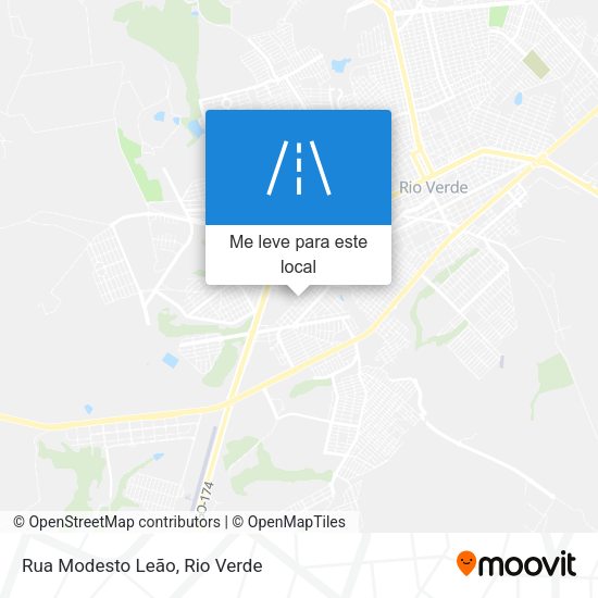 Rua Modesto Leão mapa