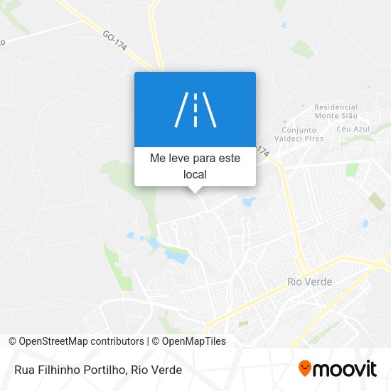 Rua Filhinho Portilho mapa