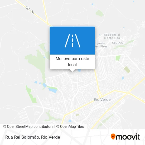 Rua Rei Salomão mapa