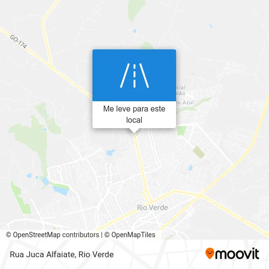 Rua Juca Alfaiate mapa