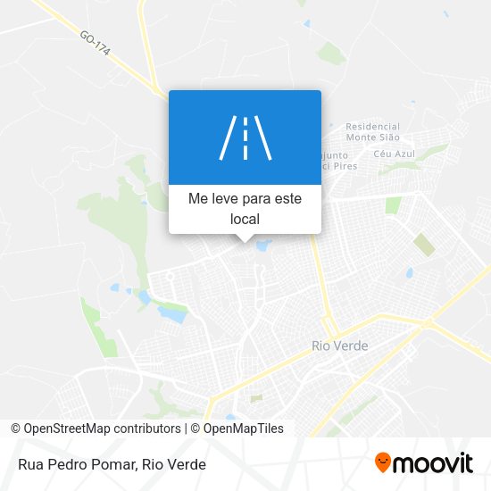 Rua Pedro Pomar mapa