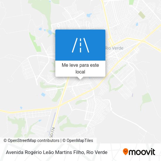 Avenida Rogério Leão Martins Filho mapa