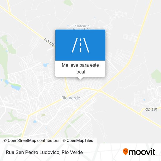 Rua Sen Pedro Ludovico mapa