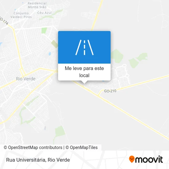 Rua Universitária mapa
