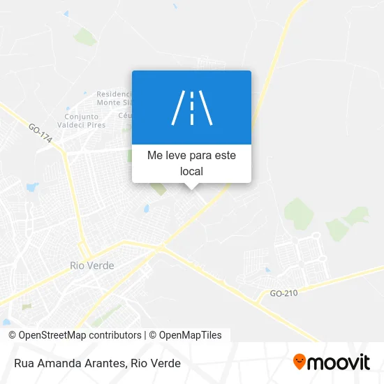 Rua Amanda Arantes mapa