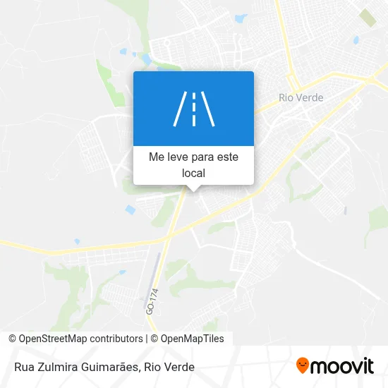 Rua Zulmira Guimarães mapa