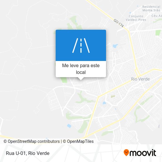 Rua U-01 mapa