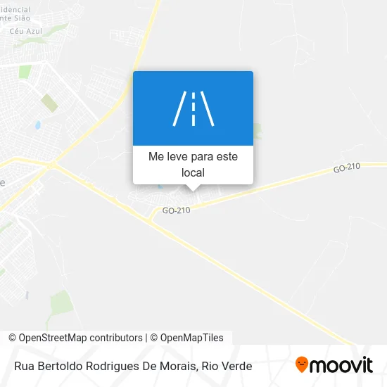 Rua Bertoldo Rodrigues De Morais mapa