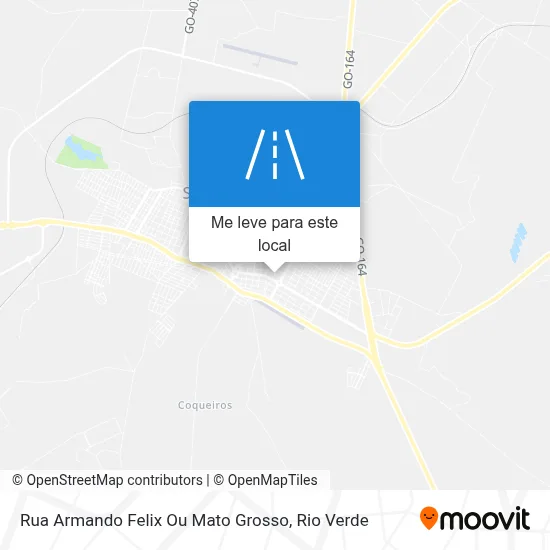 Rua Armando Felix Ou Mato Grosso mapa