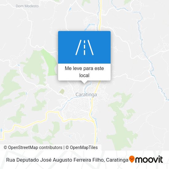 Rua Deputado José Augusto Ferreira Filho mapa