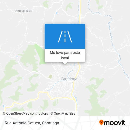 Rua Antônio Catuca mapa