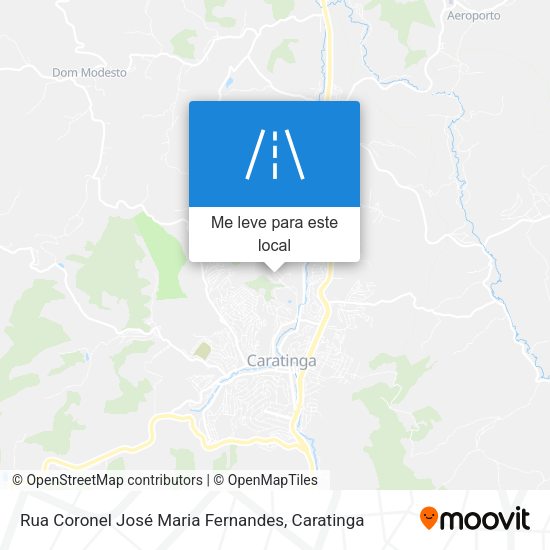 Rua Coronel José Maria Fernandes mapa