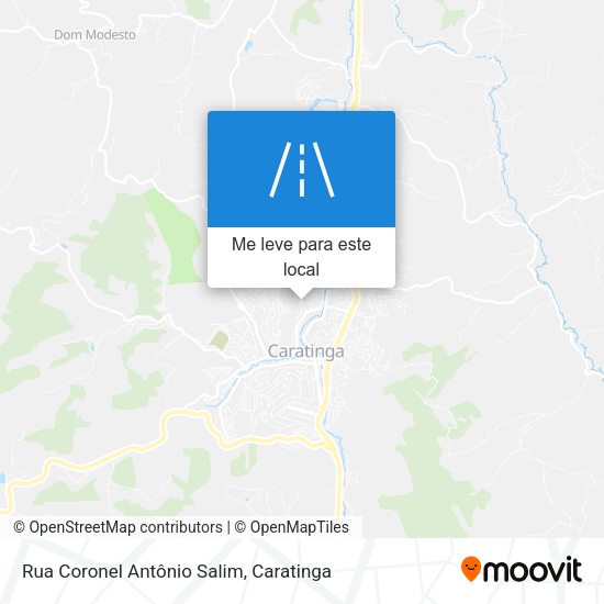 Rua Coronel Antônio Salim mapa