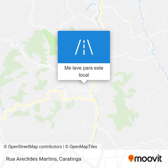 Rua Areclides Martins mapa