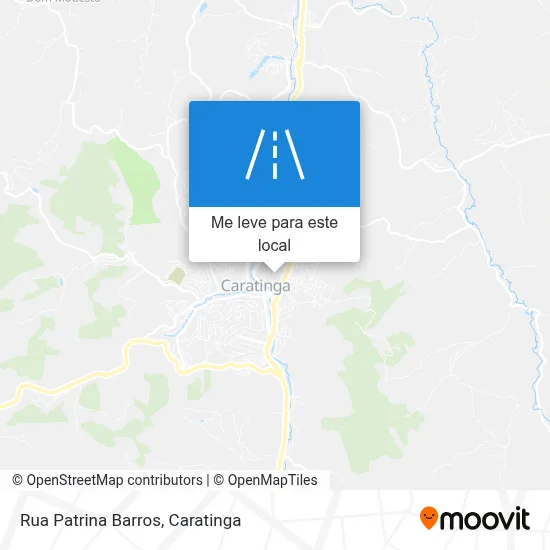 Rua Patrina Barros mapa