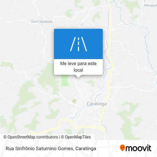 Rua Sinfrônio Saturnino Gomes mapa