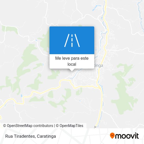 Rua Tiradentes mapa